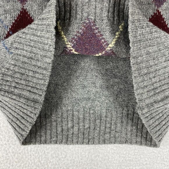 Vintage Stanley Blacker Sweater Vest Mens Size L 100% Shetland Wool Knit Italy - Picture 3 of 12